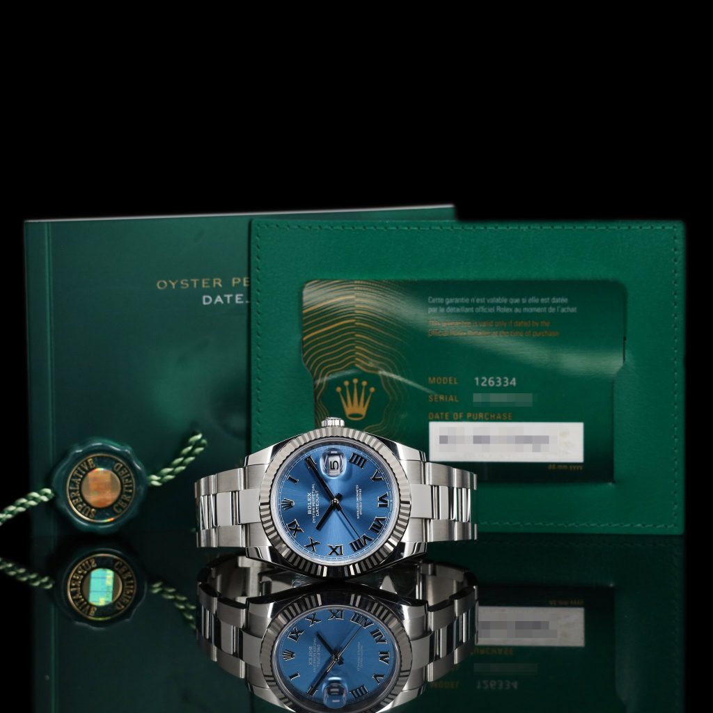 Rolex Datejust Fluted 41mm Roman Blue Dial