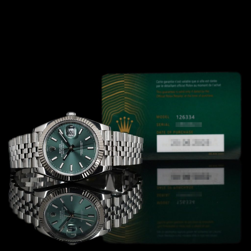 Rolex Datejust Fluted 41mm mint stick Dial
