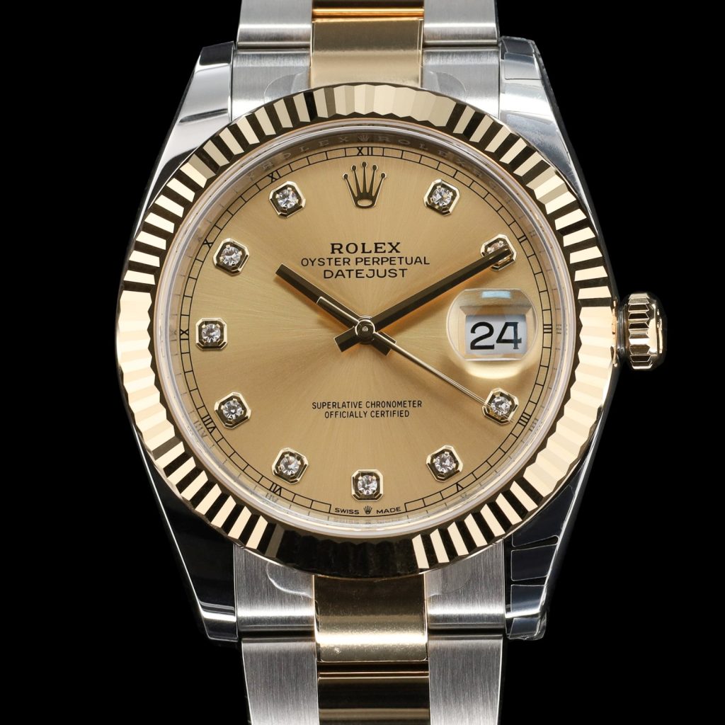Rolex Datejust Gold Dial W/ Diamond Markers