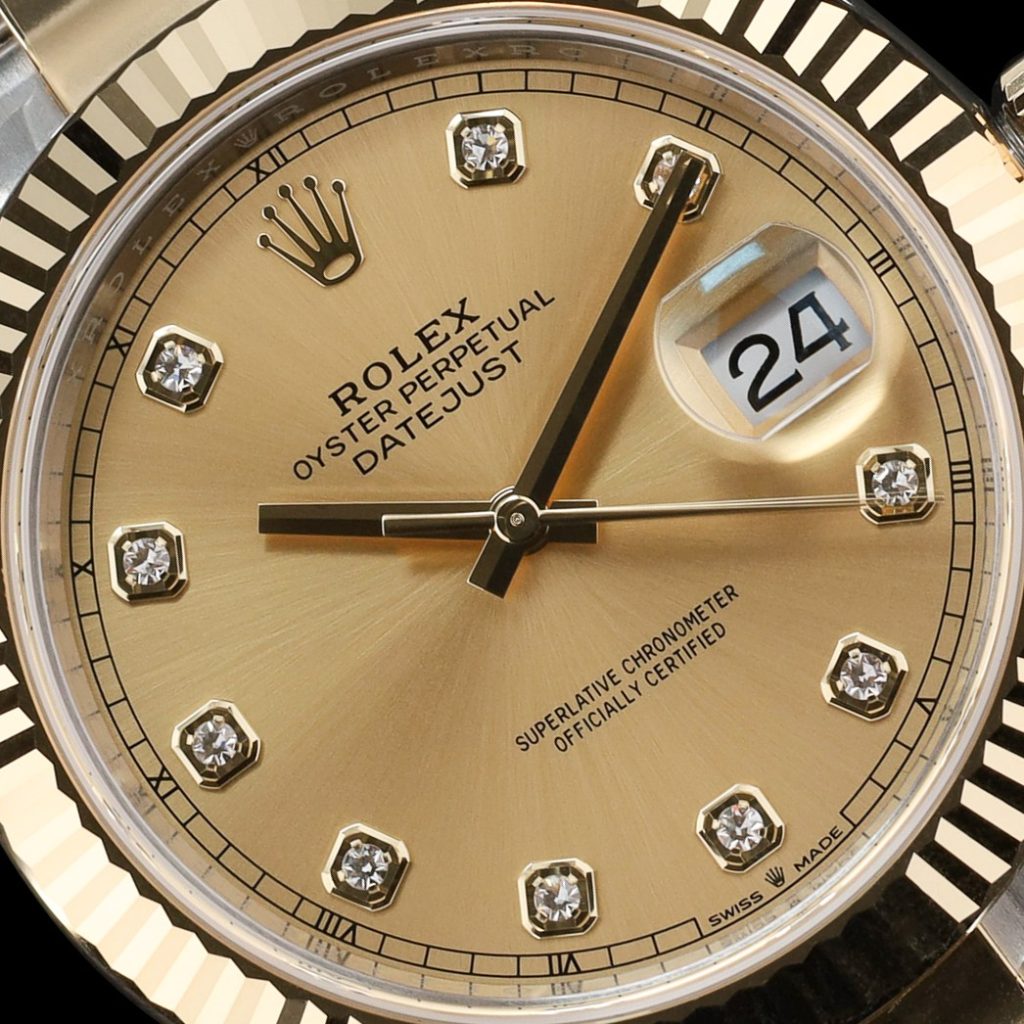 Rolex Datejust Gold Dial W/ Diamond Markers