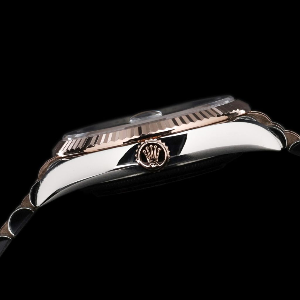 Rolex Datejust 36 36mm Two Tone Diamond Marker Black Dial