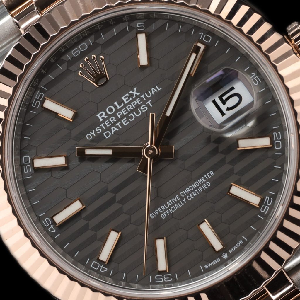 Rolex Datejust 41 Grey Dial Rose Gold