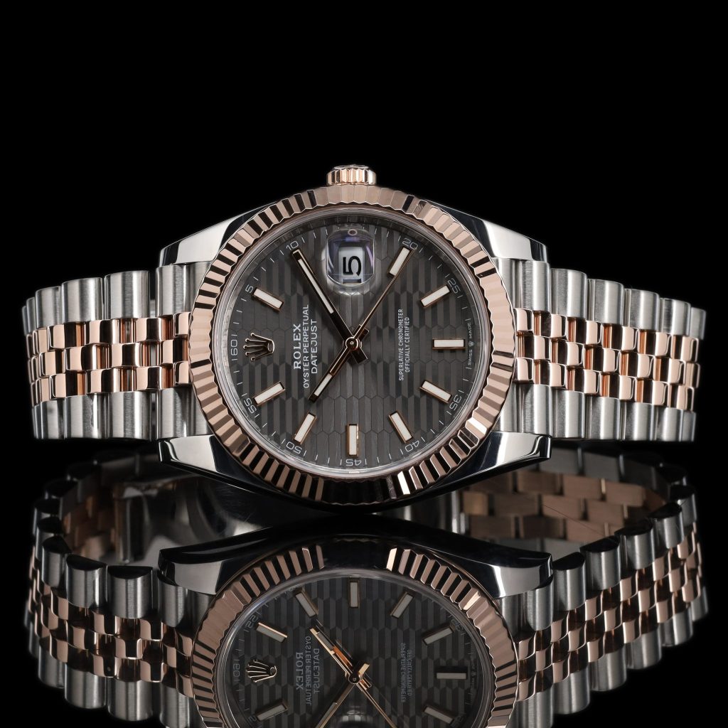Rolex Datejust 41 Grey Dial Rose Gold