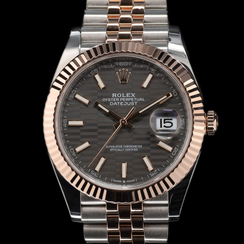 Rolex Datejust 41 Grey Dial Rose Gold