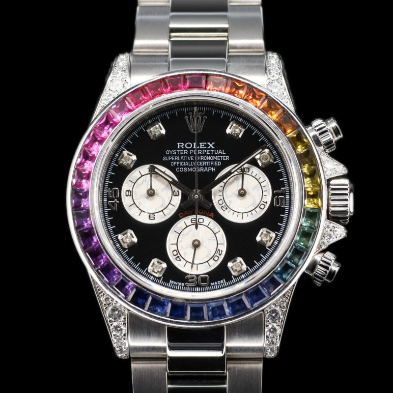 Rolex Daytona Custom Saphire bezel w/Diamonds