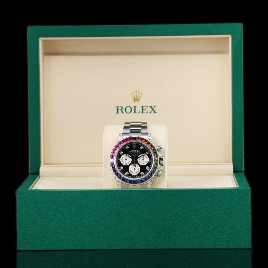 Rolex Daytona Custom Saphire bezel w/Diamonds