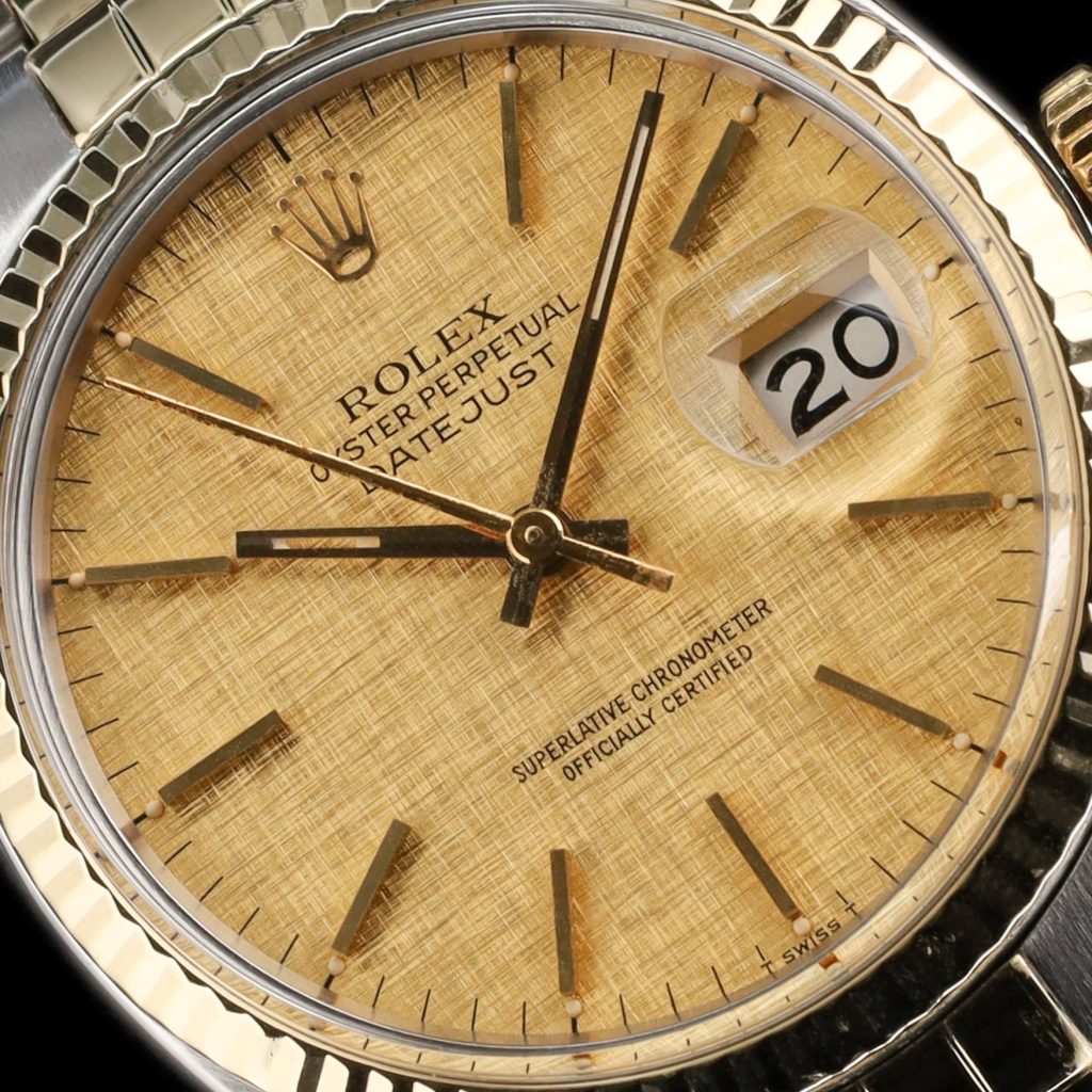 Rolex Datejust 36 Gold Dial on Jubliee (Serviced and AM Crystal)