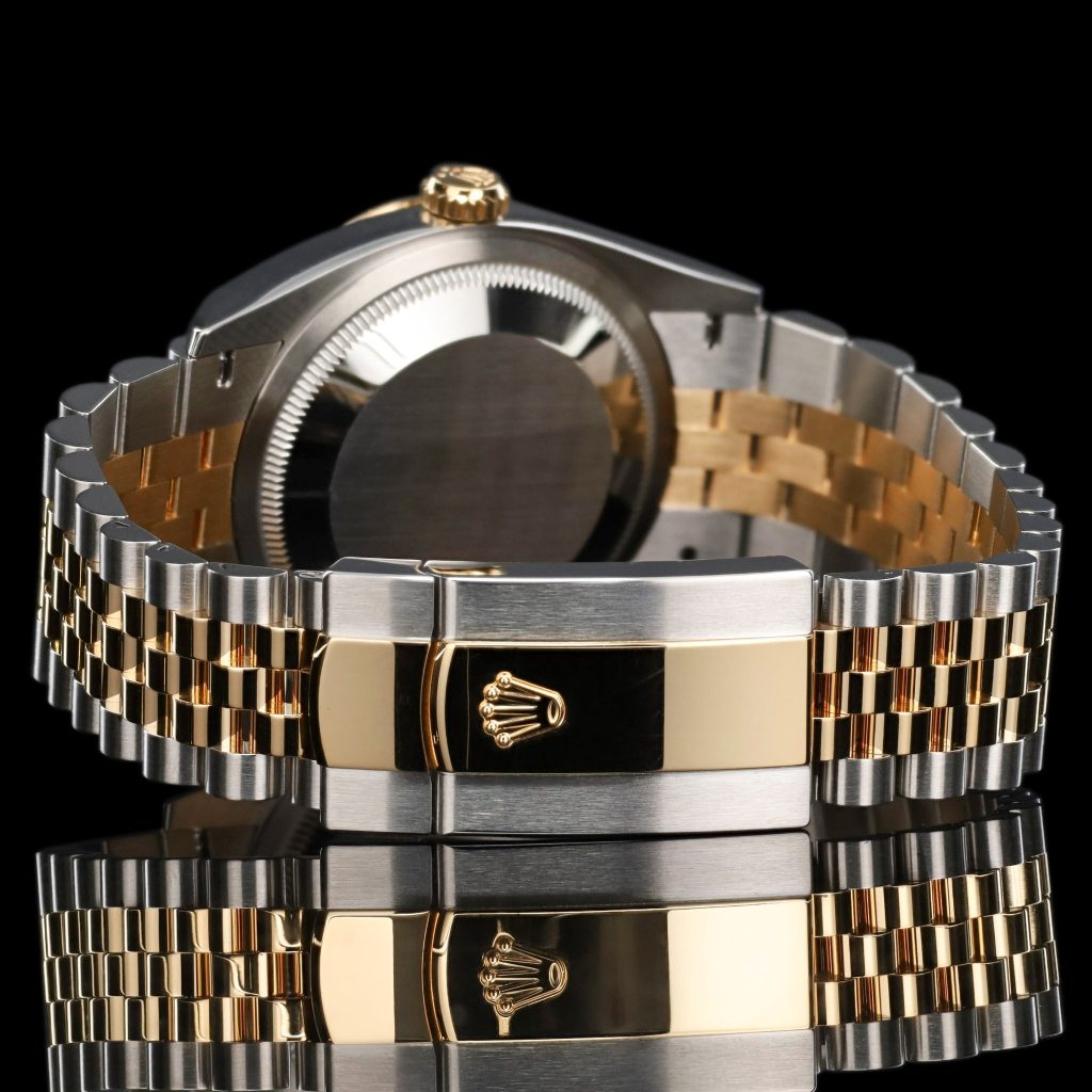 Rolex Datejust 36 36mm Wimbledon Dial Two Tone Yellow Gold