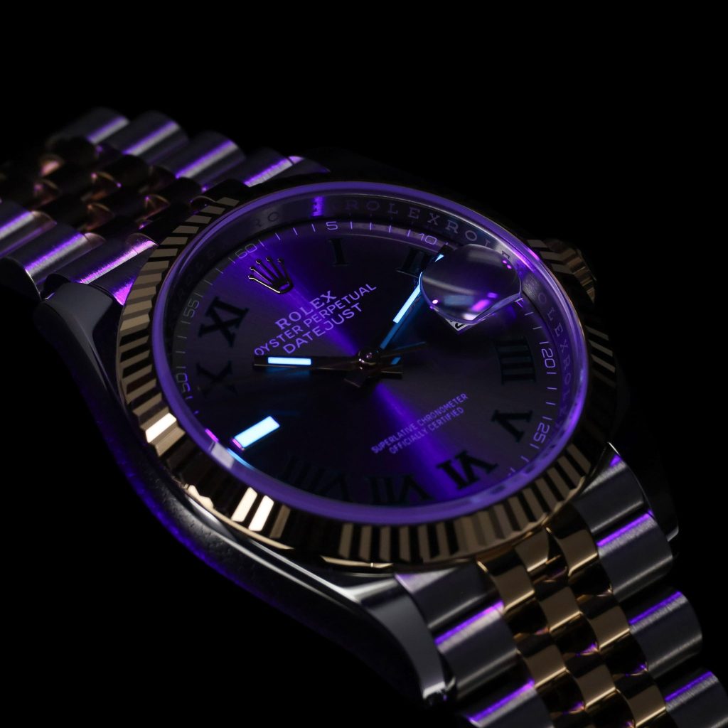 Rolex Datejust 36 36mm Wimbledon Dial Two Tone Yellow Gold