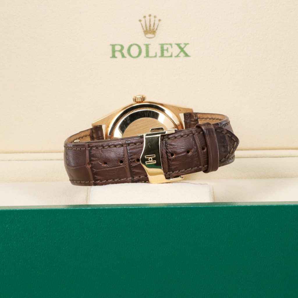 Rolex Day-Date 36 Daydate papers and service card Stretched Bracelet