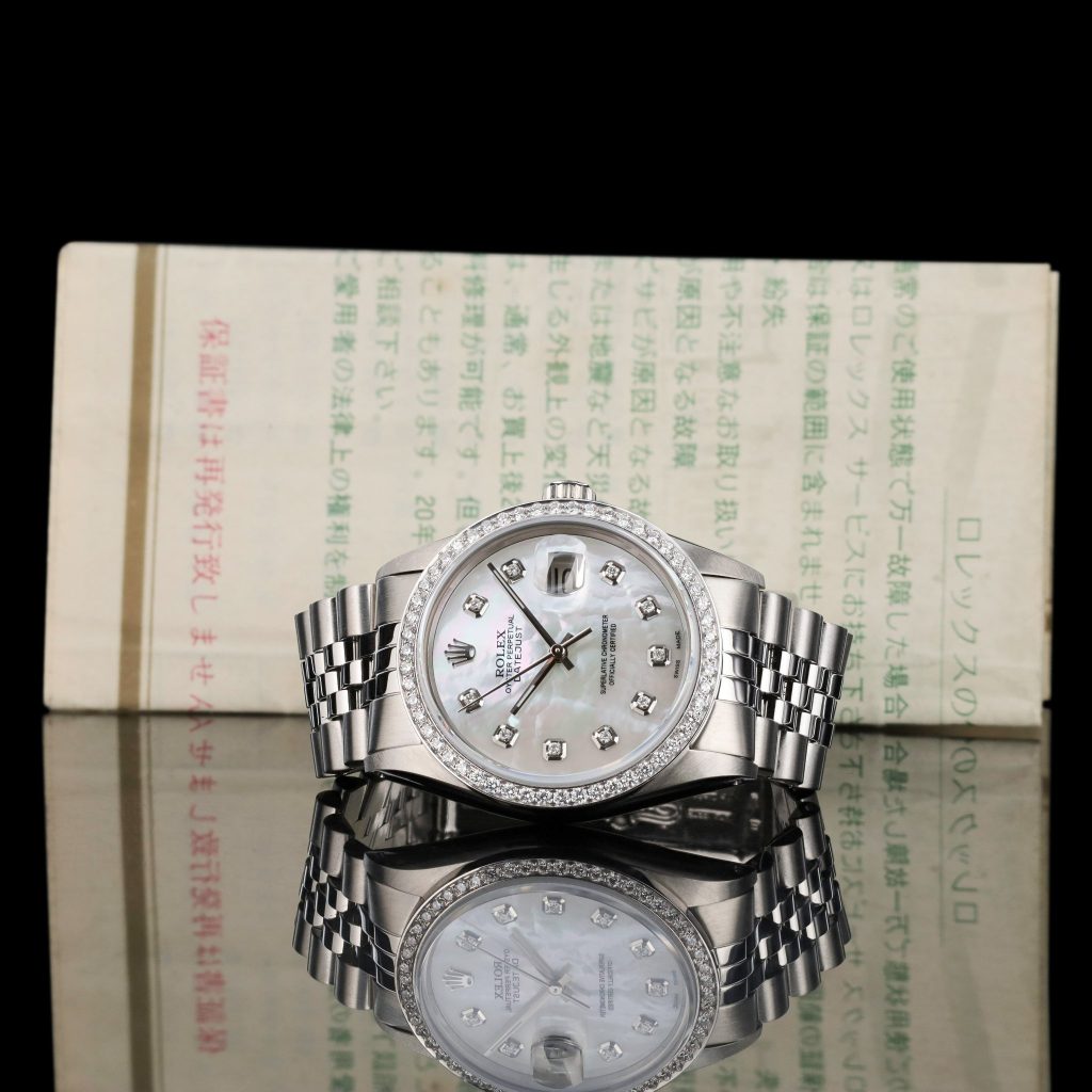 Rolex Datejust 36 AM MOP Dial and AM Natural Diamond Bezel