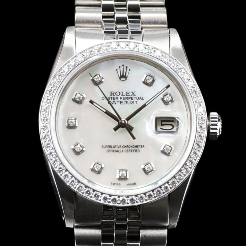 Rolex Datejust 36 AM MOP Dial and AM Natural Diamond Bezel