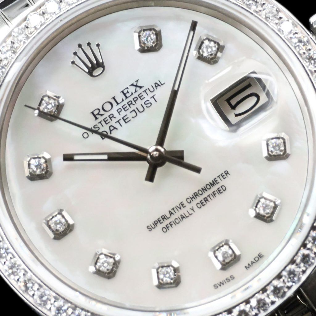 Rolex Datejust 36 AM MOP Dial and AM Natural Diamond Bezel