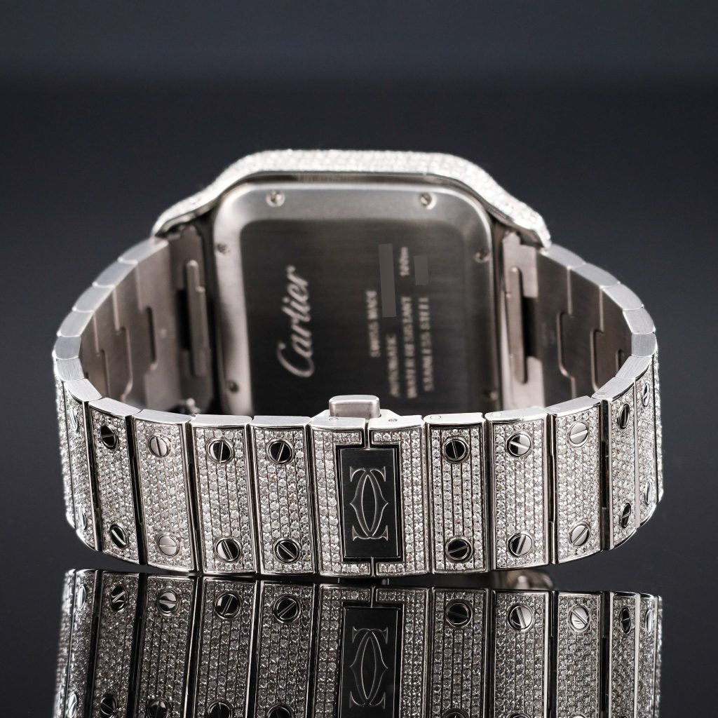 Cartier Santos de Cartier Blue Dial Bussdown