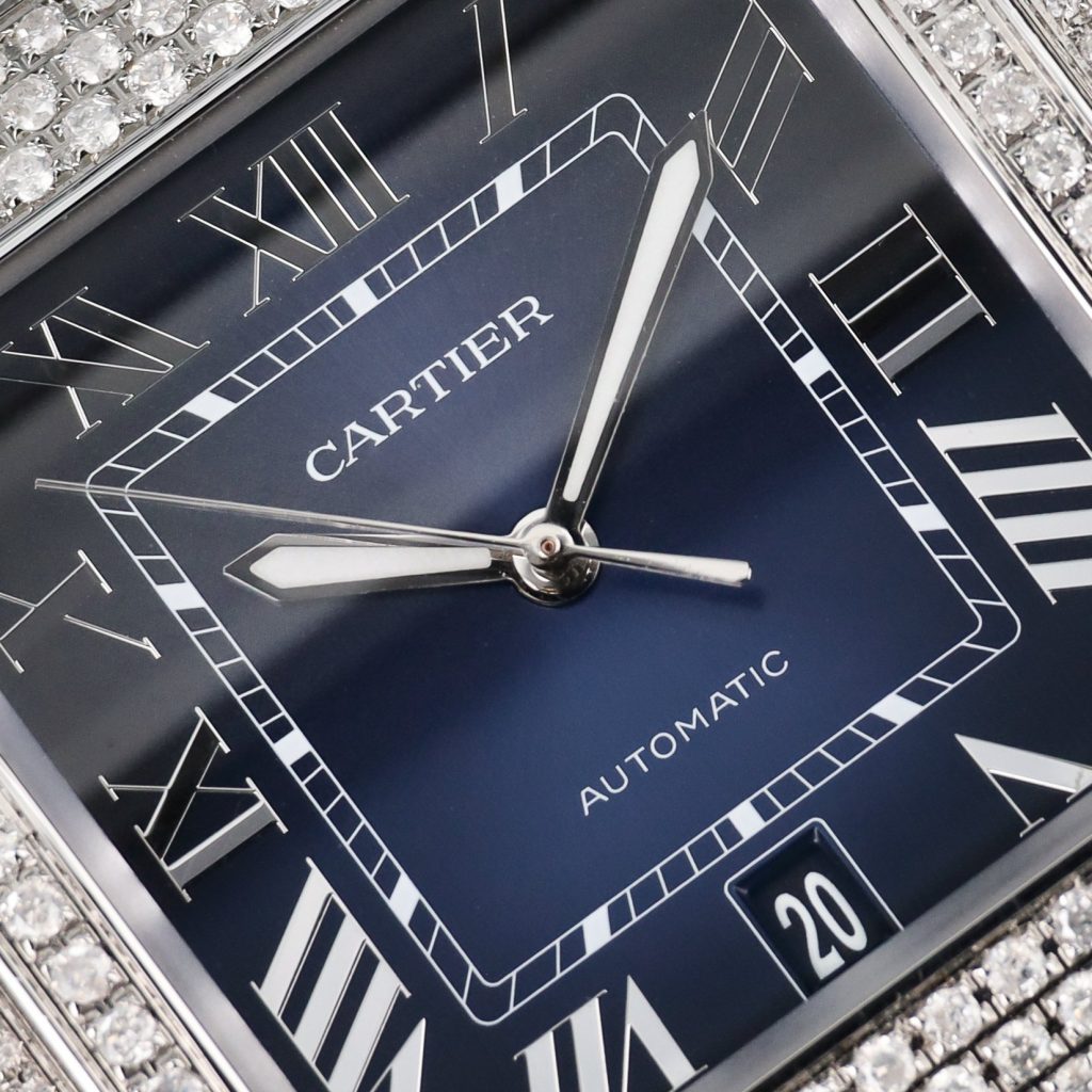 Cartier Santos de Cartier Blue Dial Bussdown