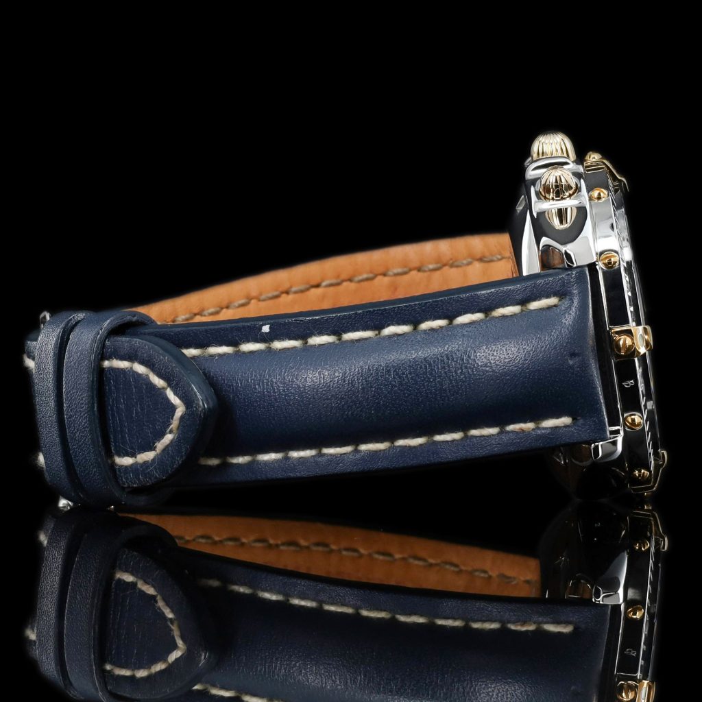 Breitling Chronomat Blue Dial Blue Strap (Serial Polished Off)