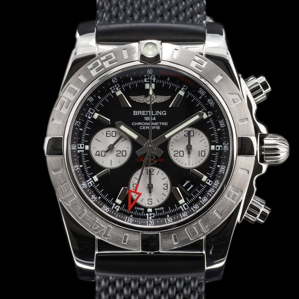Breitling Chronomat 44 GMT Aftermarket strap includes factory clasp