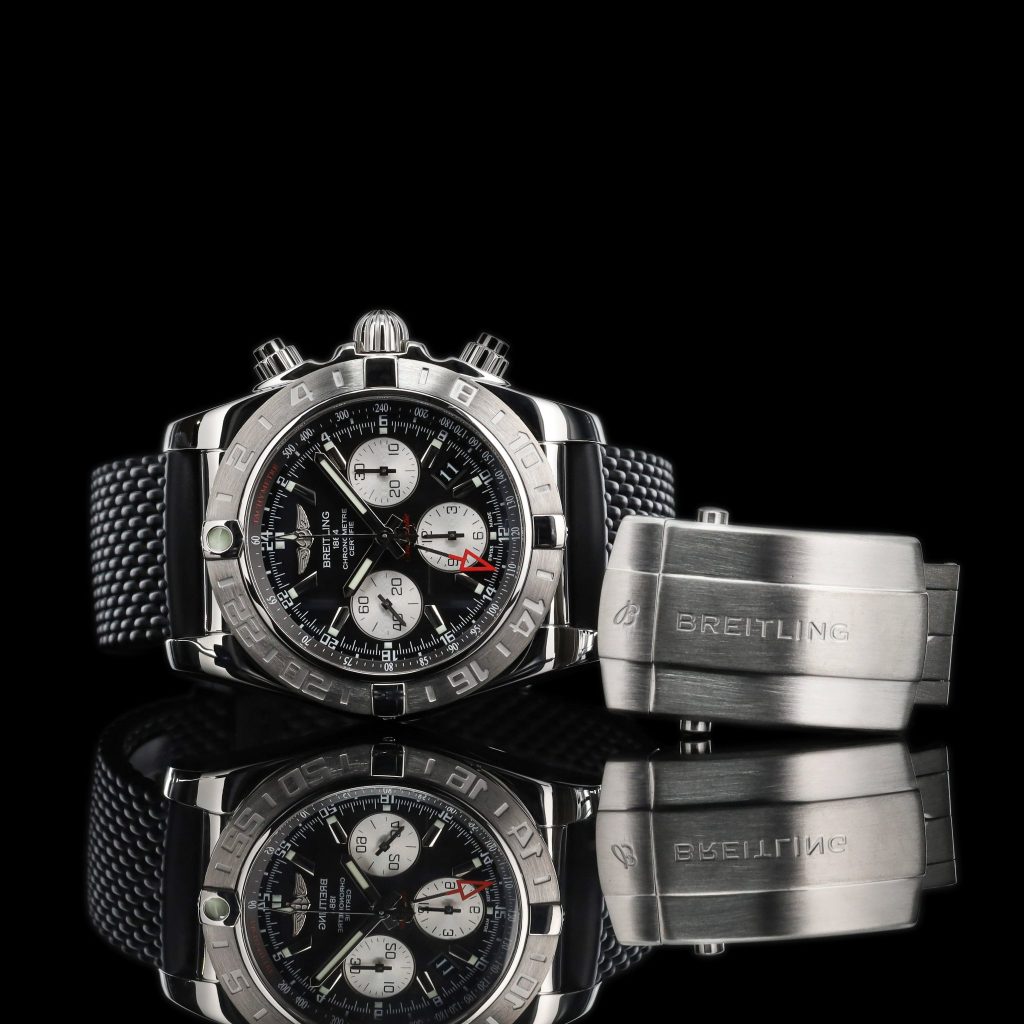 Breitling Chronomat 44 GMT Aftermarket strap includes factory clasp