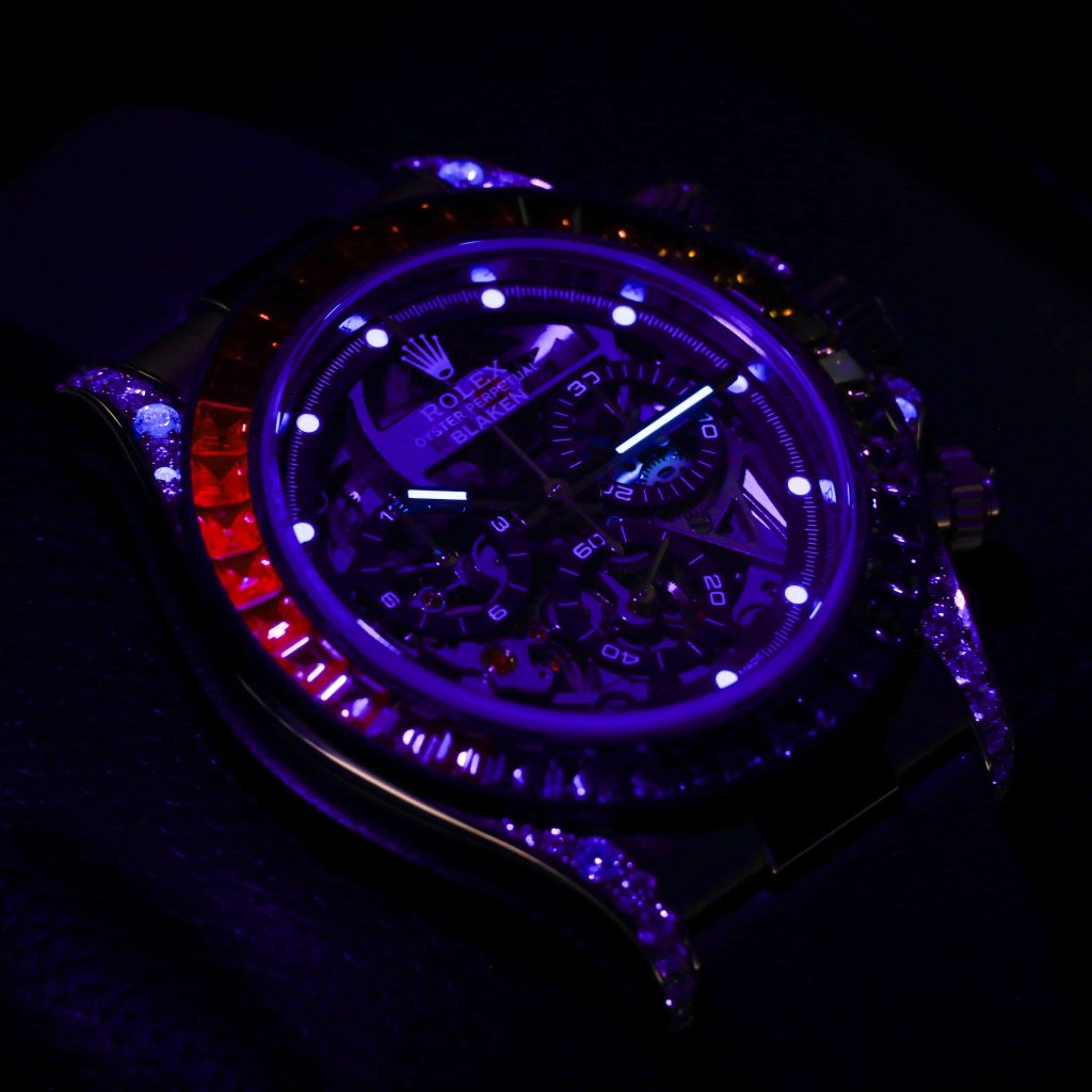 Blaken Daytona Rainbow Skeleton Rose Gold