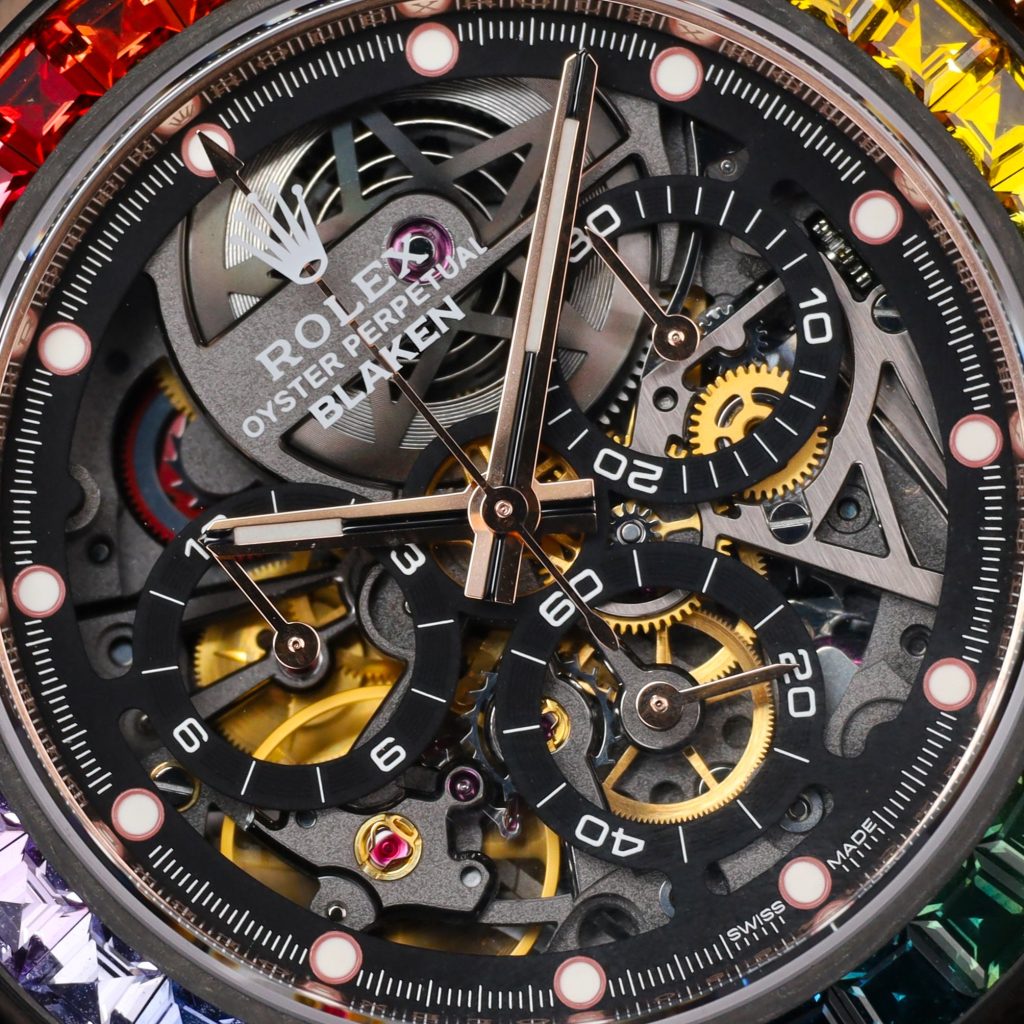 Blaken Daytona Rainbow Skeleton Rose Gold