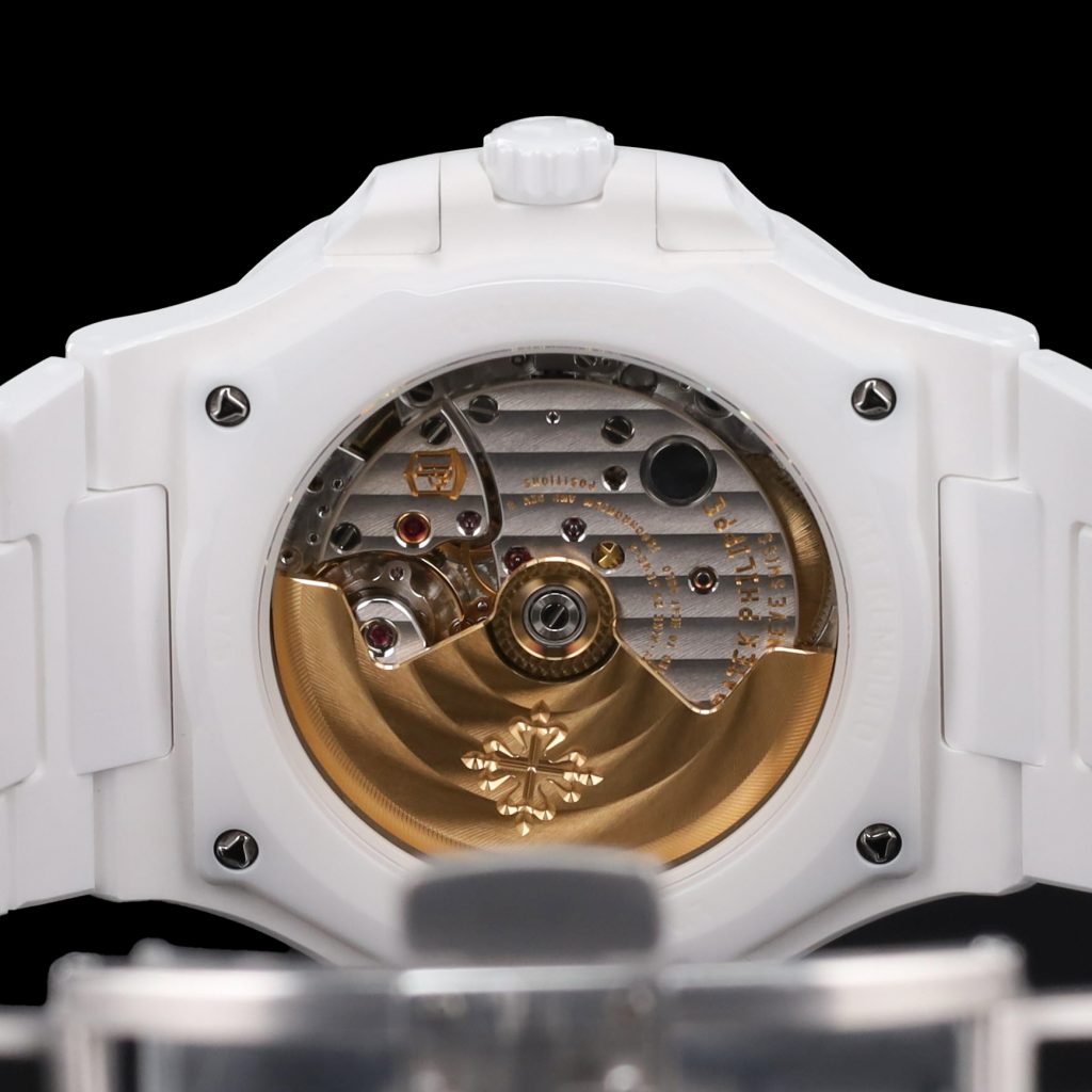 AET Remould Nautilus Purple White Ceramic Open Caseback 1 of 5
