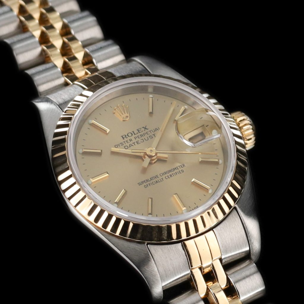 Rolex Datejust 26 Ladies 26mm Champagne Stick