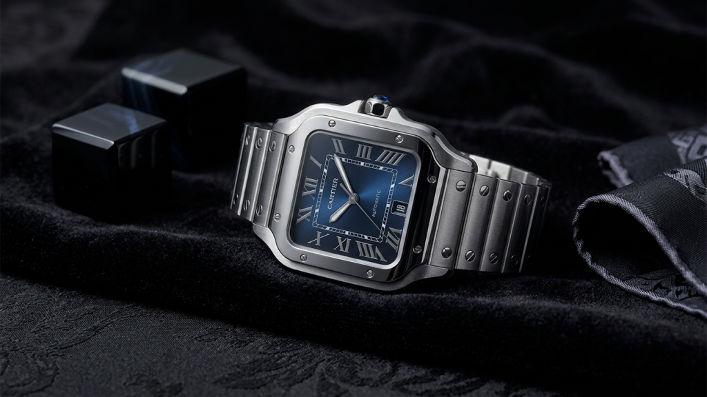 Cartier Santos Blue Dial