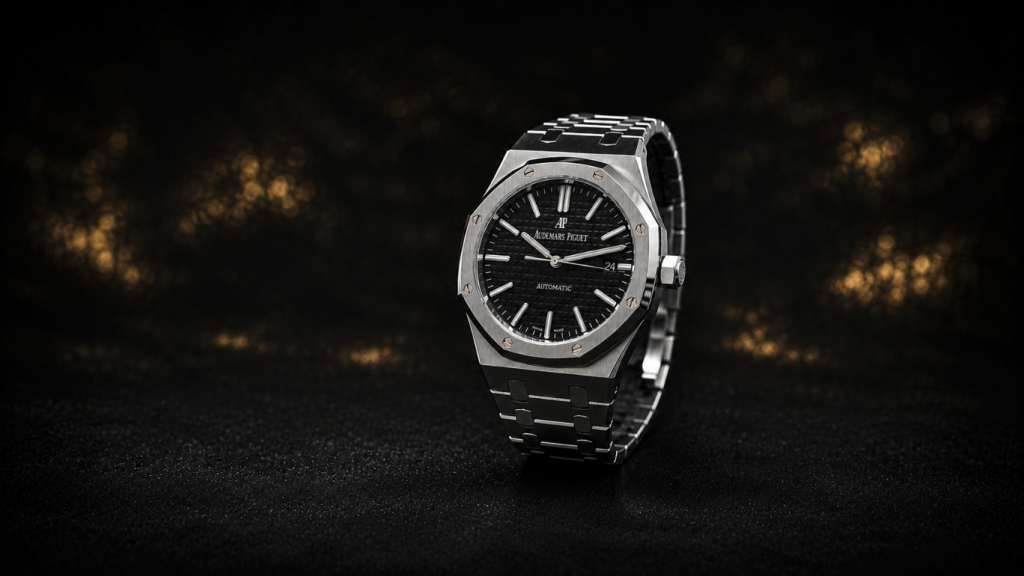 Audemars Piguet Royal Oak with black dial