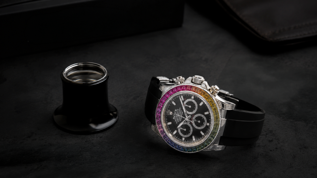 AET Remould Rolex Daytona Rainbow build on the wrist