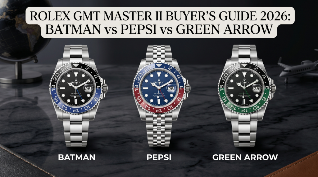 Rolex GMT Master II Buyer’s Guide 2026: Batman vs Pepsi vs Green Arrow