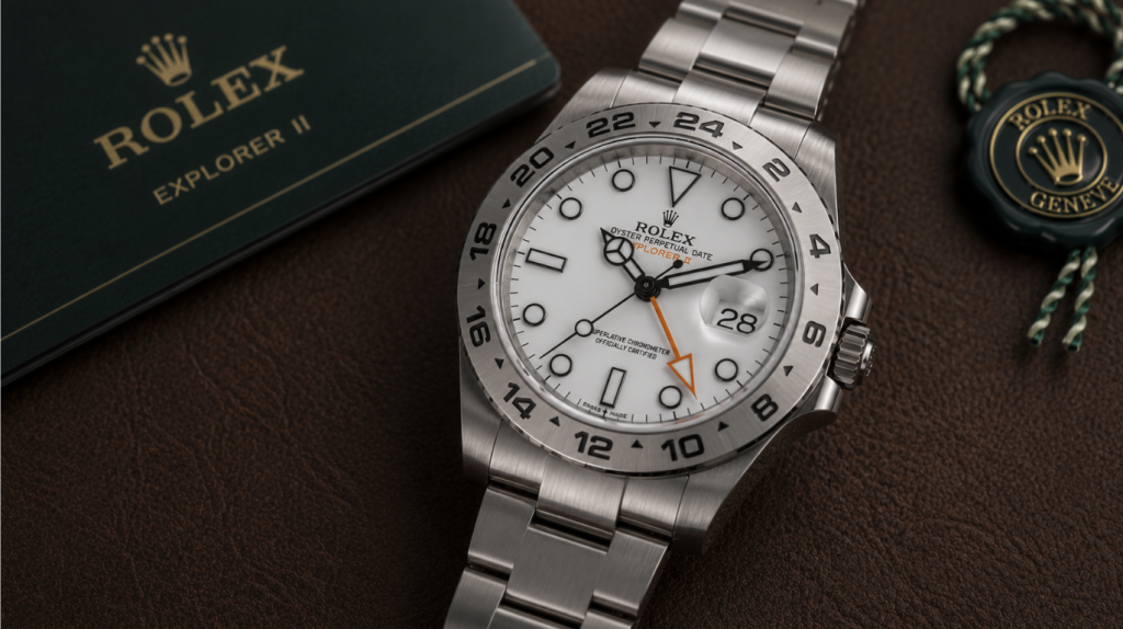 Rolex Explorer II with Polar white dial