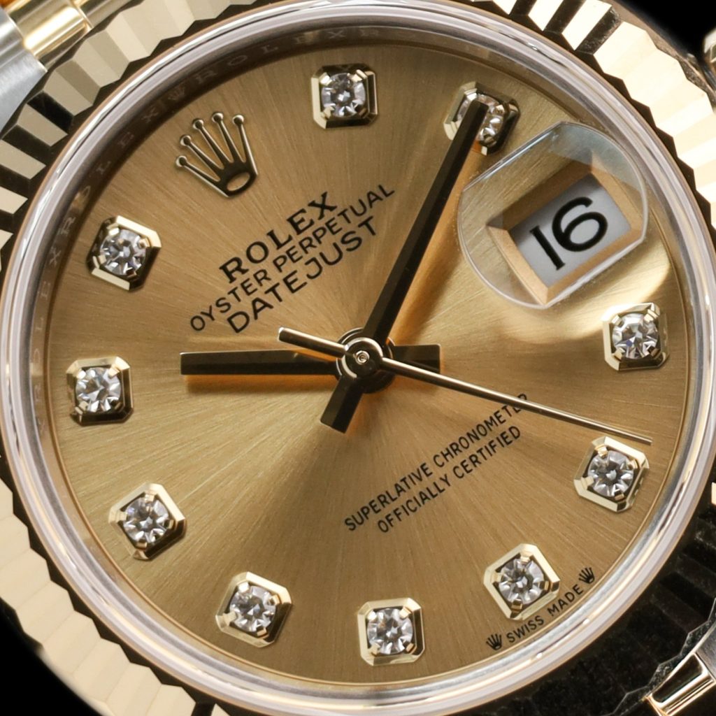 Rolex Lady-Datejust 28 Gold diamond markers