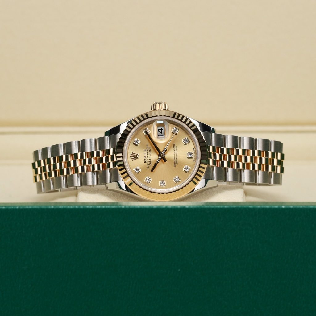 Rolex Lady-Datejust 28 Gold diamond markers