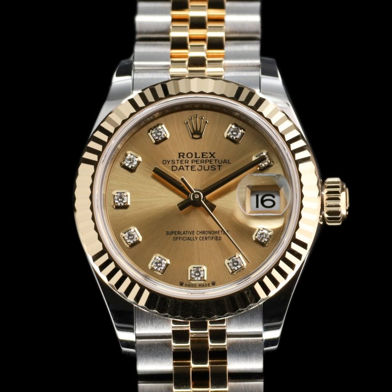 Rolex Lady-Datejust 28 Gold diamond markers