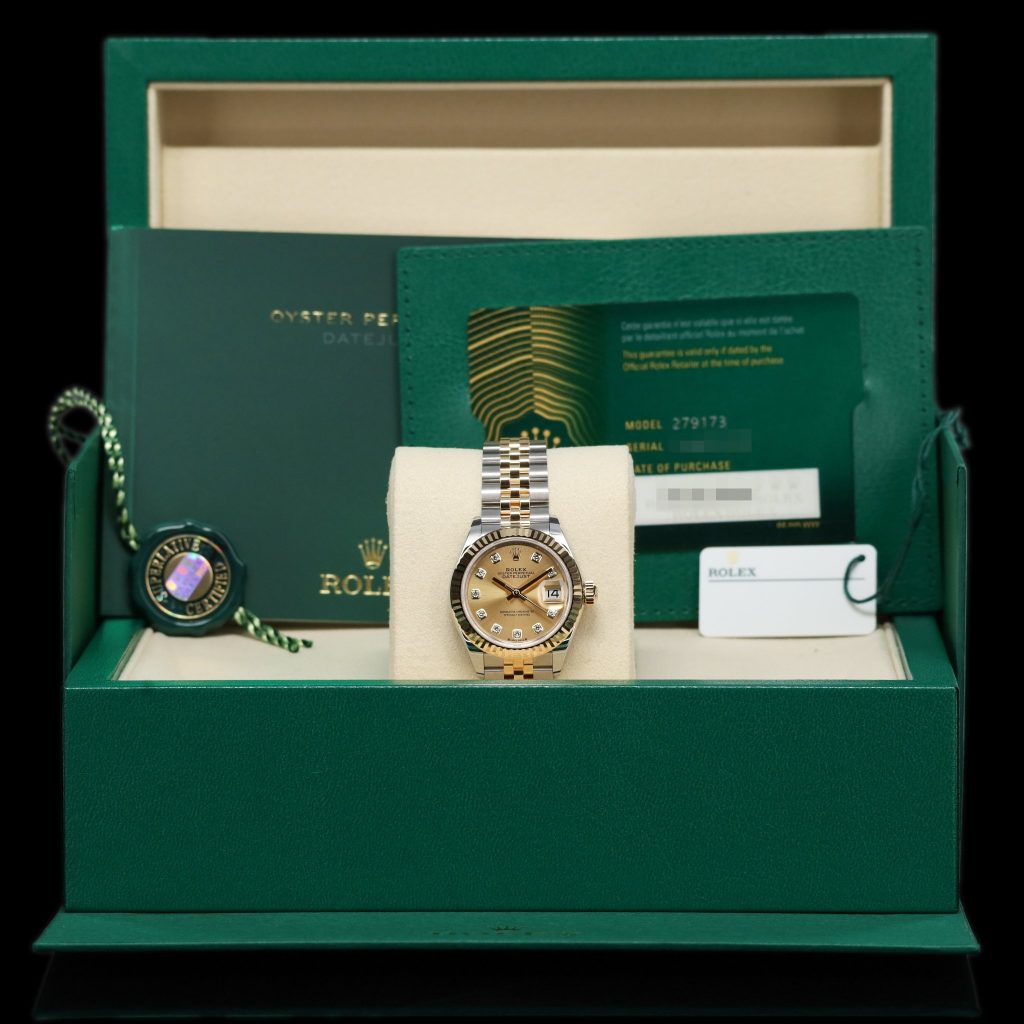 Rolex Lady-Datejust 28 Gold diamond markers