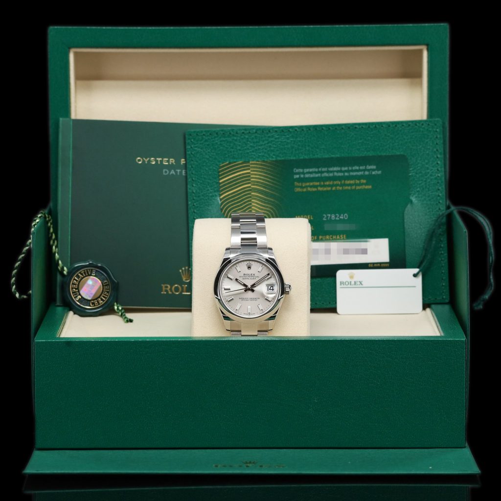 Rolex Datejust 31 Silver Stick Dial