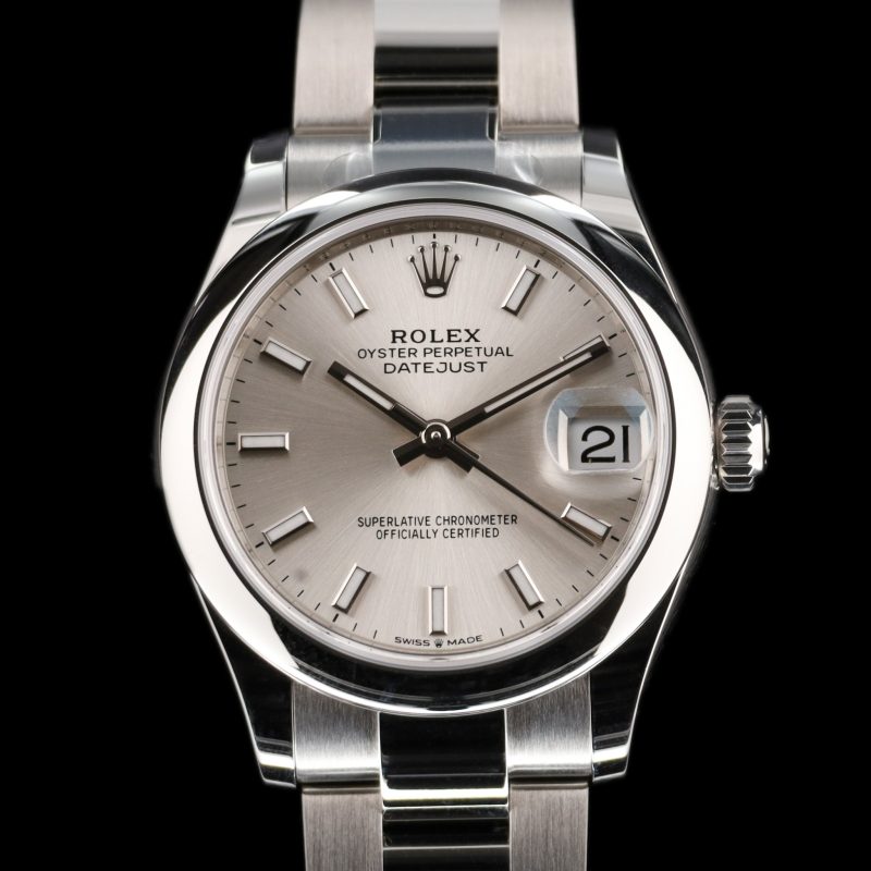 Rolex Datejust 31 Silver Stick Dial