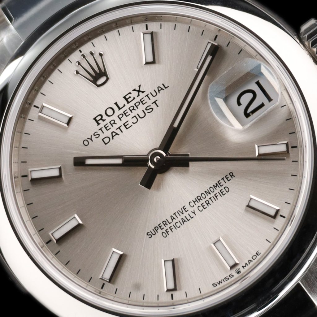 Rolex Datejust 31 Silver Stick Dial