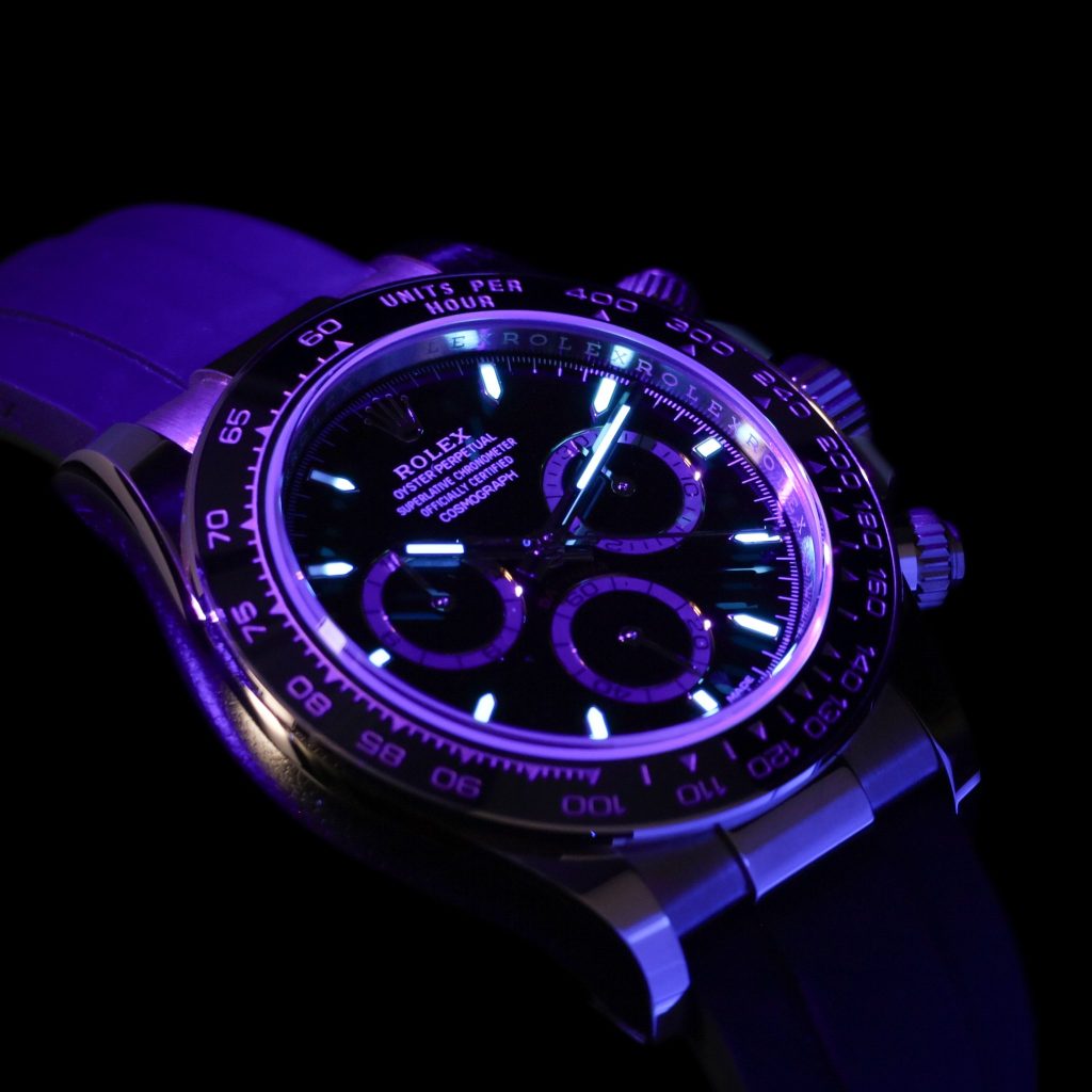 Rolex Daytona Gold Black Dial on Oyster Flex